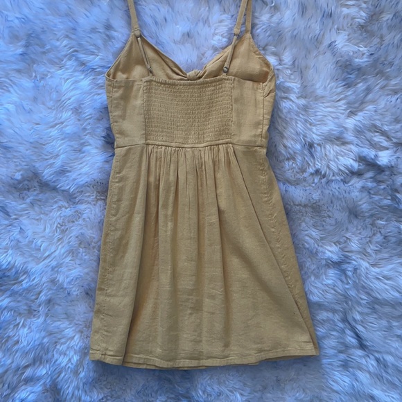 Yellow Tie Front Hollister Dress - Picture 2 of 5